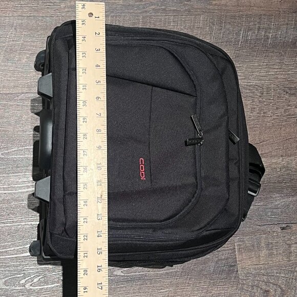 CODI Rolling Laptop Bag 3 Compartments Excellent Condition High Quality Zippers - Picture 5 of 14